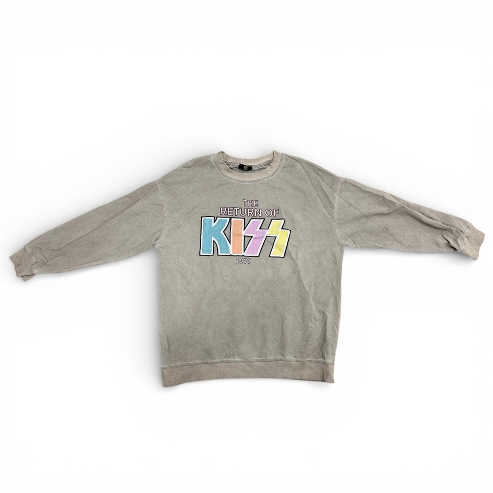 The Return Of KISS Retro Crewneck Sweatshirt Made in Italy Cotton One Size NWT - Picture 4 of 7